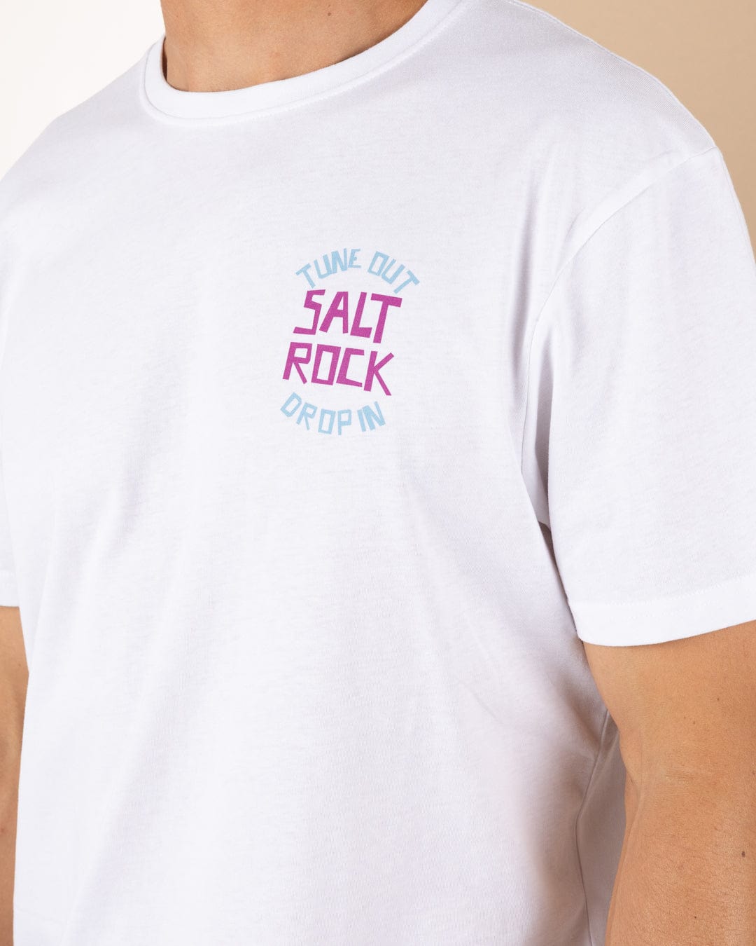 Tune Out - Mens Short Sleeve T-Shirt - White