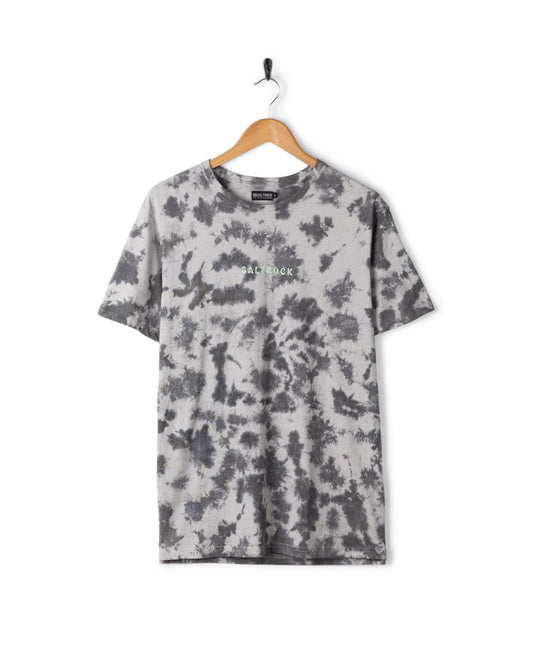 Yinyang Sun - Mens Tie Dye Short Sleeve T-Shirt -Grey