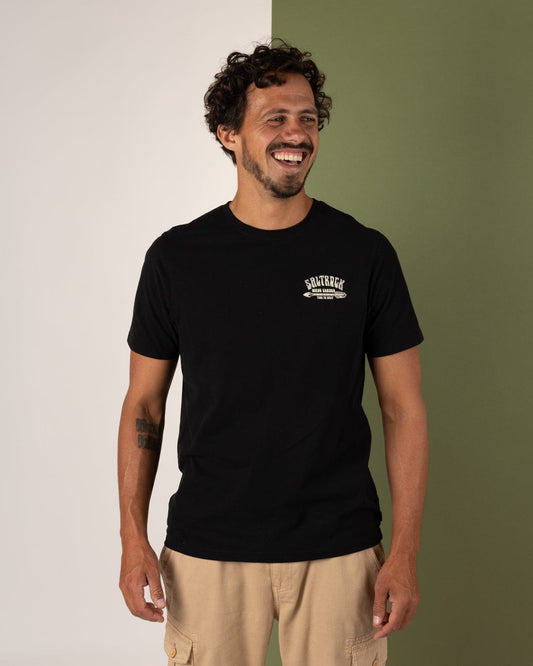 Split - Mens Short Sleeve T-Shirt - Black