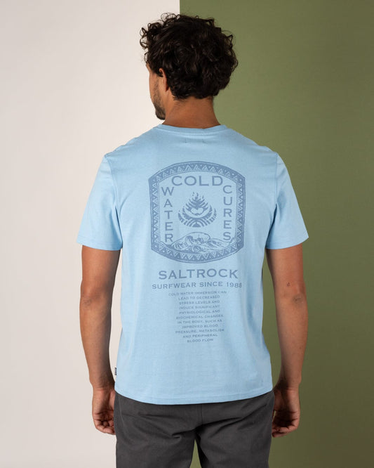 Cold Water Cures - Mens Short Sleeve T-Shirt - Blue