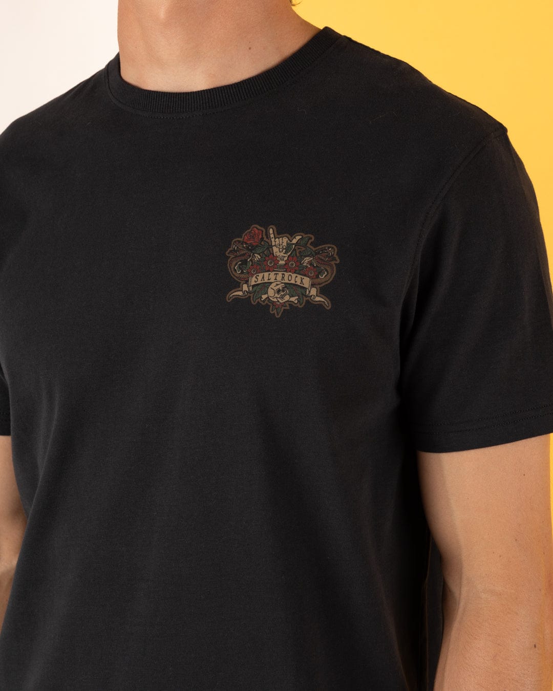 Stag Tattoo - Mens Short Sleeve T-Shirt - Black