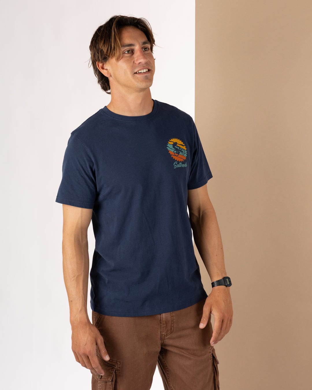 Mtb Colour - Mens Short Sleeve T-Shirt - Blue