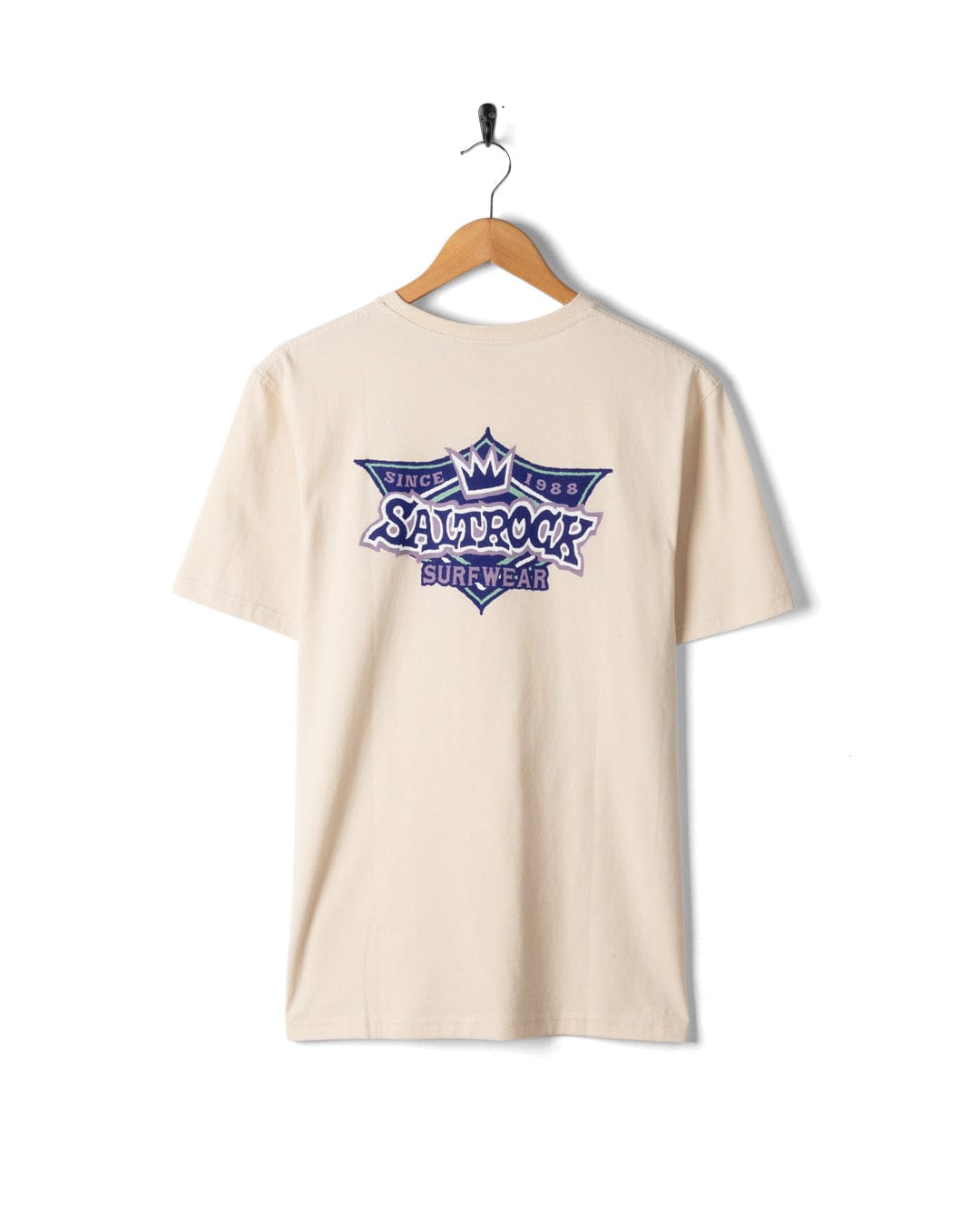 Heritage Shield - Mens Short Sleeve T-Shirt - Cream