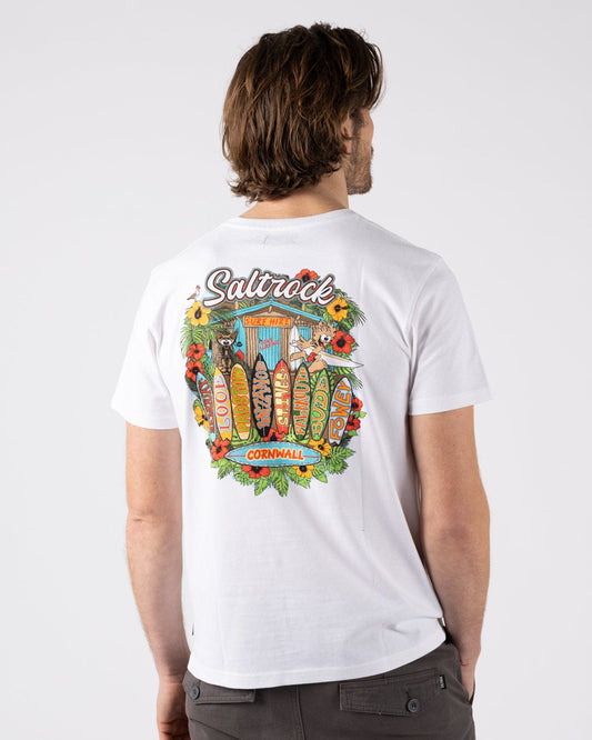 Surf Shack Cornwall - Mens T-Shirt - White