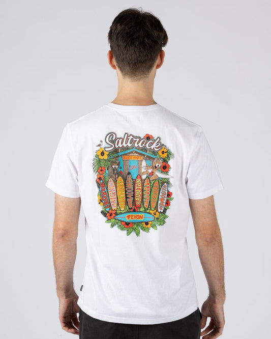 Surf Shack Devon - Mens T-Shirt - White