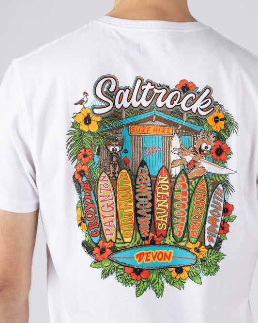 Surf Shack Devon - Mens T-Shirt - White
