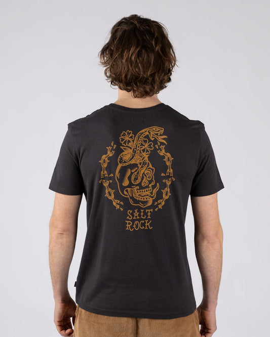 Yesterdays Youth - Mens Oversized Short Sleeve T-Shirt - Dark Grey