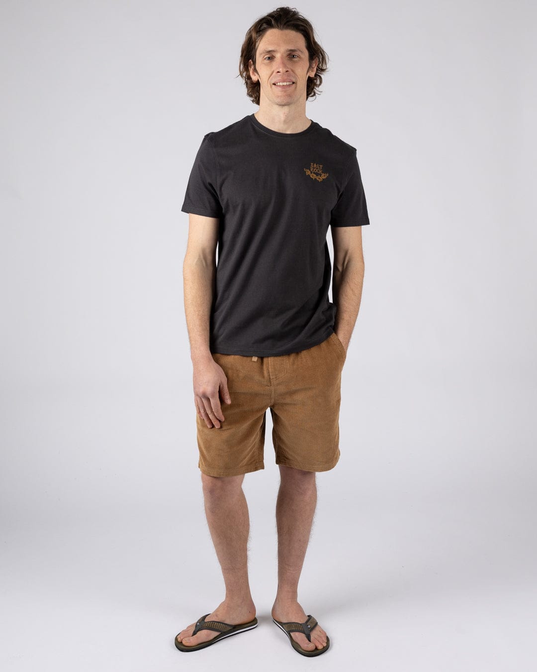 Yesterdays Youth - Mens Oversized Short Sleeve T-Shirt - Dark Grey