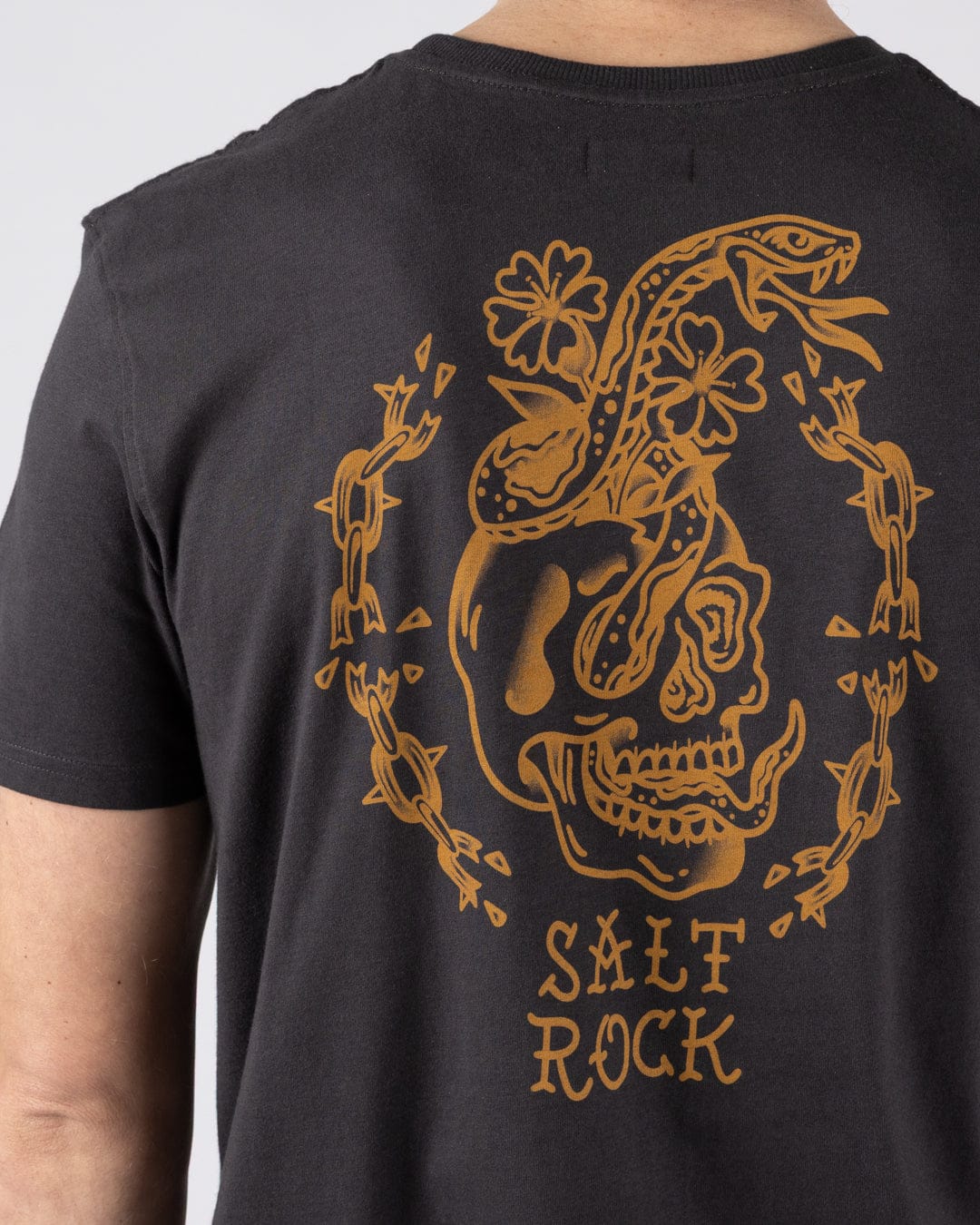 Yesterdays Youth - Mens Oversized Short Sleeve T-Shirt - Dark Grey