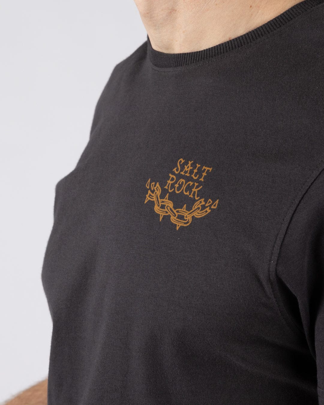 Yesterdays Youth - Mens Oversized Short Sleeve T-Shirt - Dark Grey