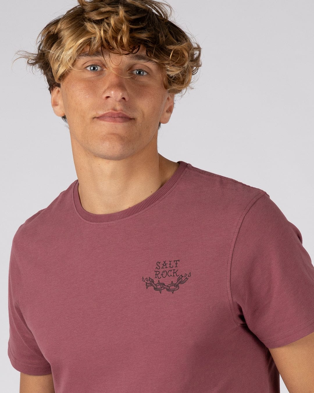 Yesterdays Youth - Mens Short Sleeve T-Shirt - Dark Pink