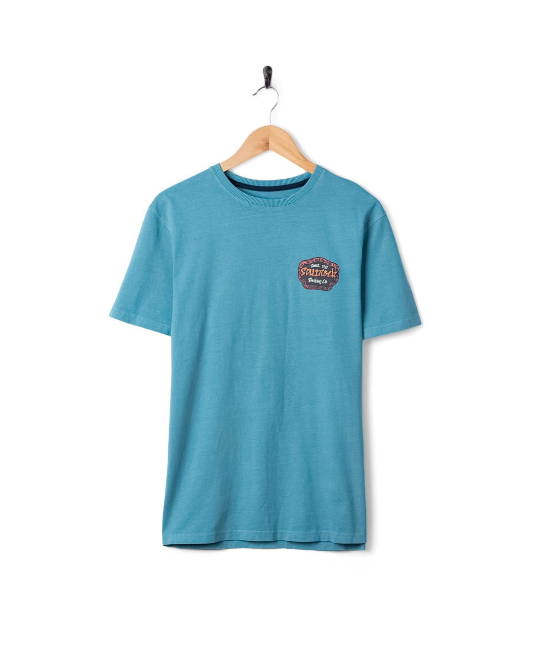 Tribal Frame Mens Short Sleeve T-Shirt in Bright Blue