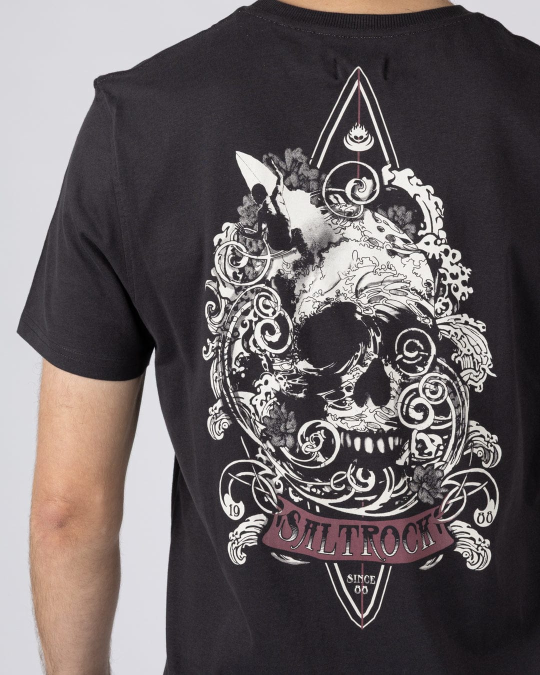 Dark Water  - Mens Short Sleeve T-Shirt - Dark Grey