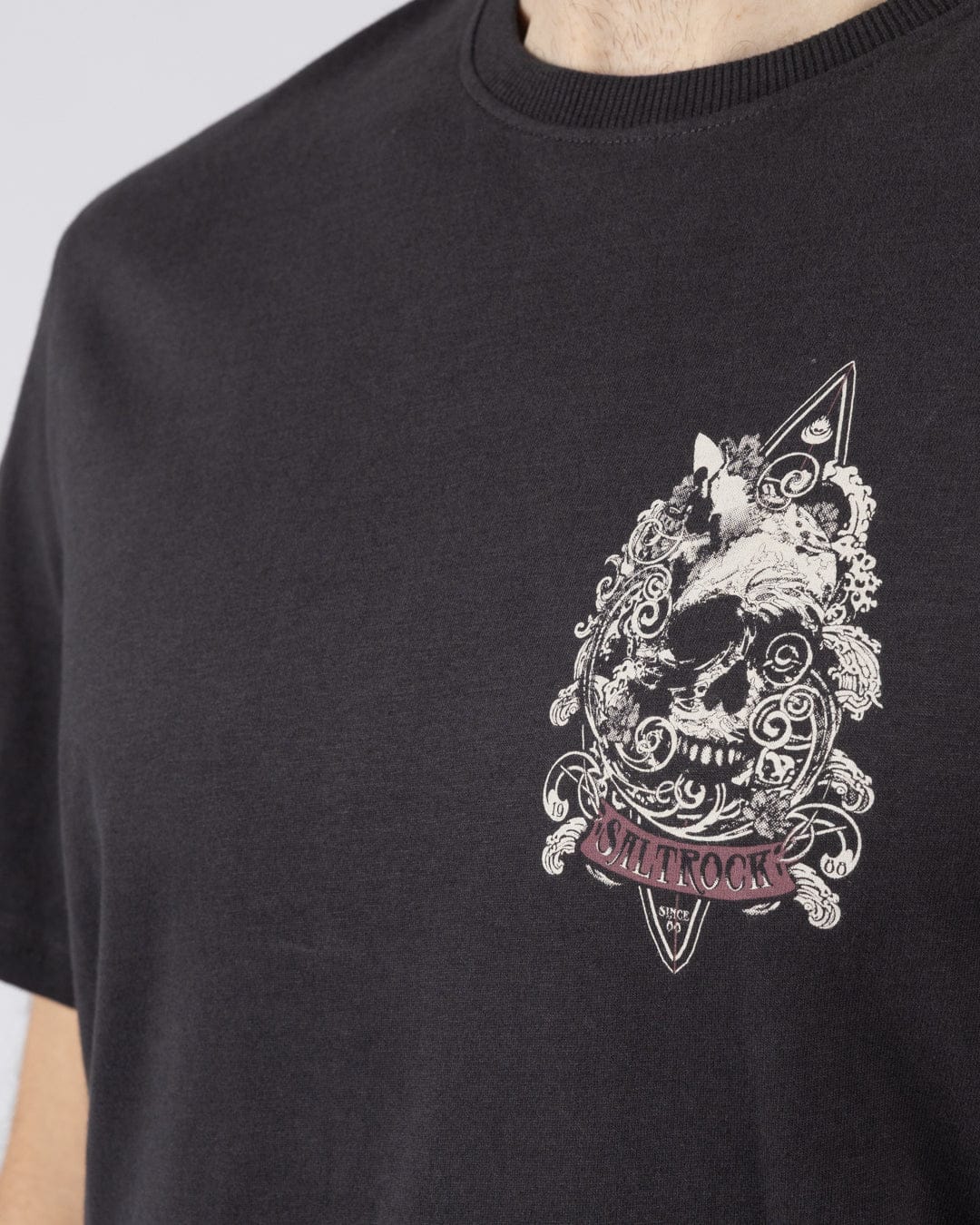 Dark Water  - Mens Short Sleeve T-Shirt - Dark Grey