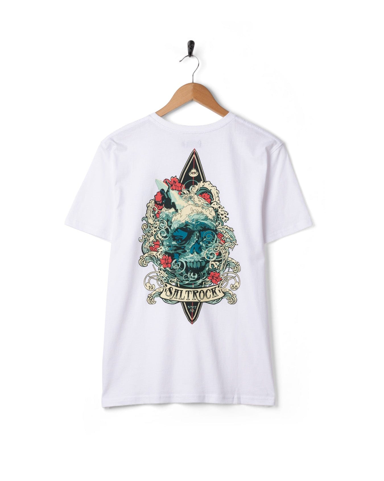 Dark Water Colour - Mens Short Sleeve T-shirt - White