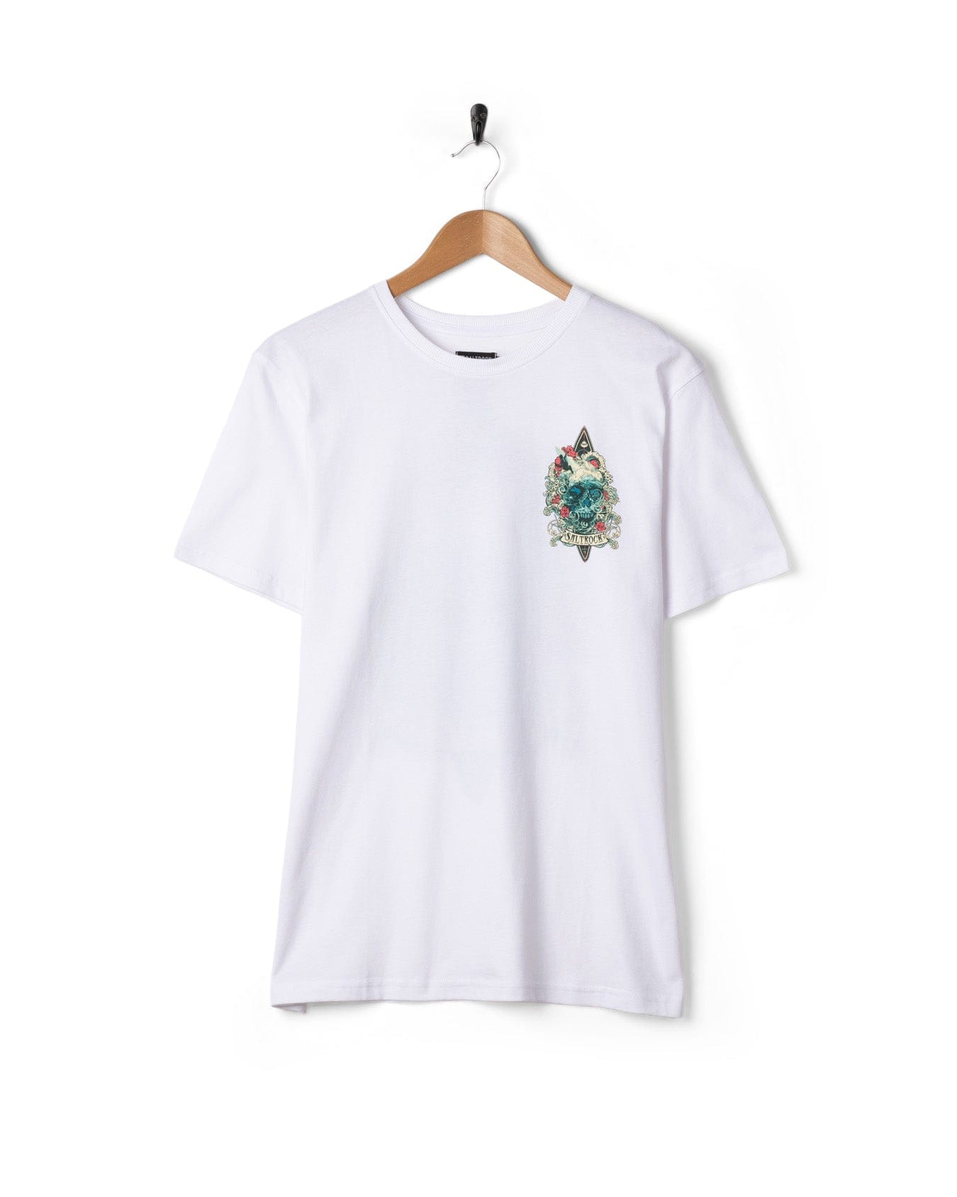 Dark Water Colour - Mens Short Sleeve T-shirt - White