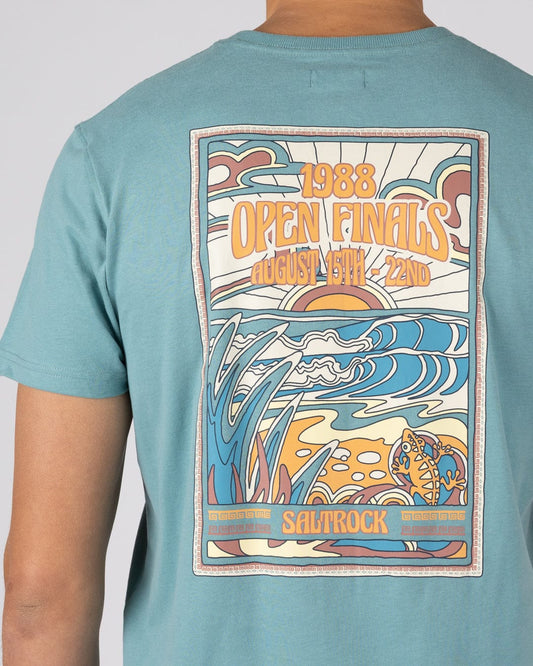 Open Finals - Mens Short Sleeve T-Shirt - Blue