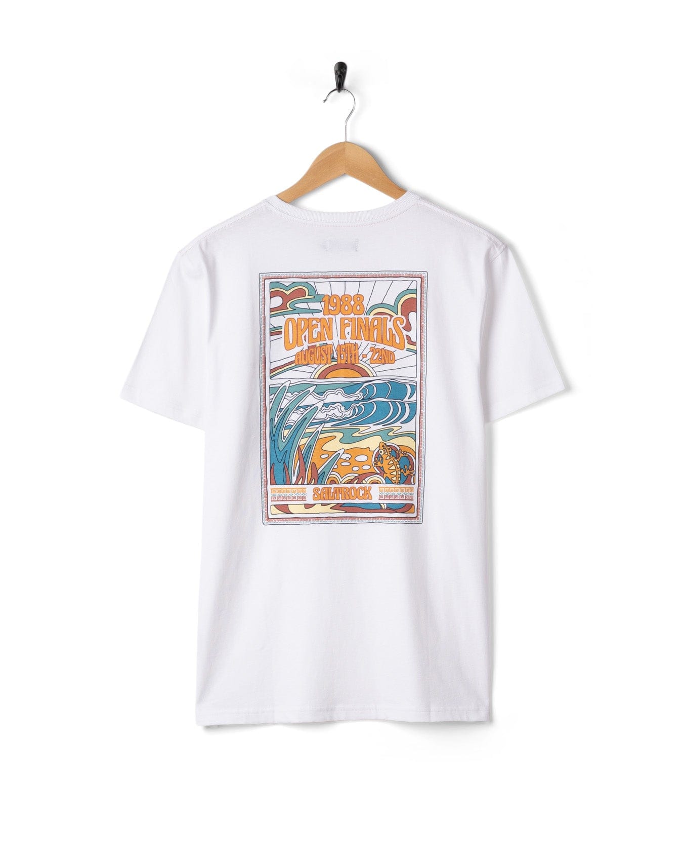 Open Finals Mens Short Sleeve T-Shirt in White