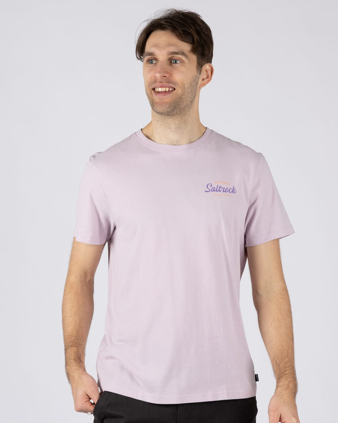 Postcard Mens Short Sleeve T-Shirt in Purple