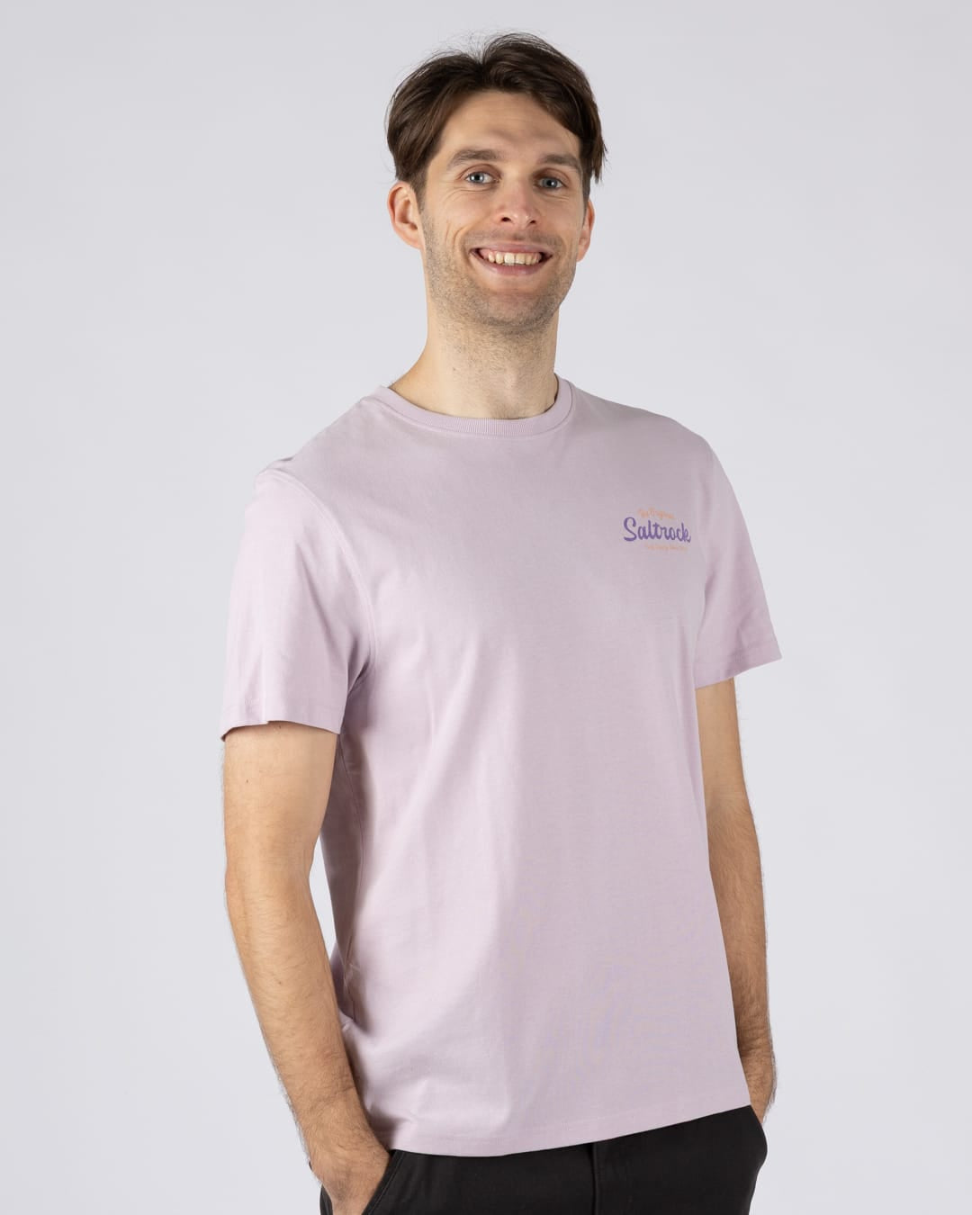 Postcard Mens Short Sleeve T-Shirt in Purple