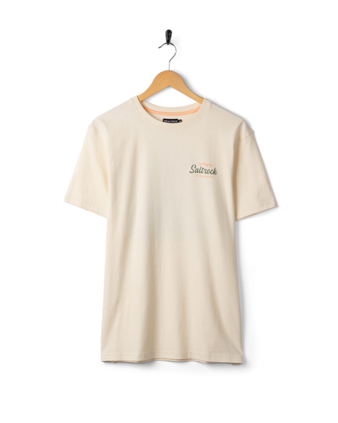 Postcard Mens Short Sleeve T-Shirt in Cream