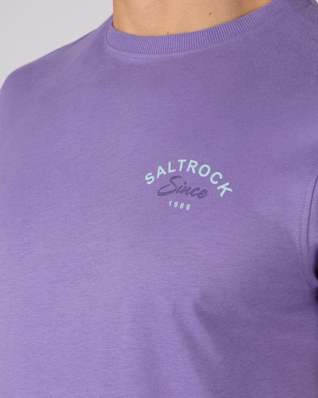 Deep Sea Flame Wales - Mens Short Sleeve T-shirt - Purple