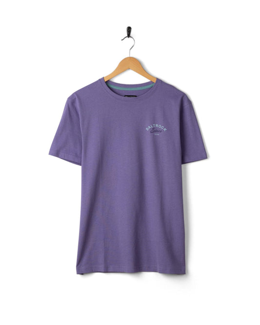 Deep Sea Flame Wales - Mens Short Sleeve T-shirt - Purple