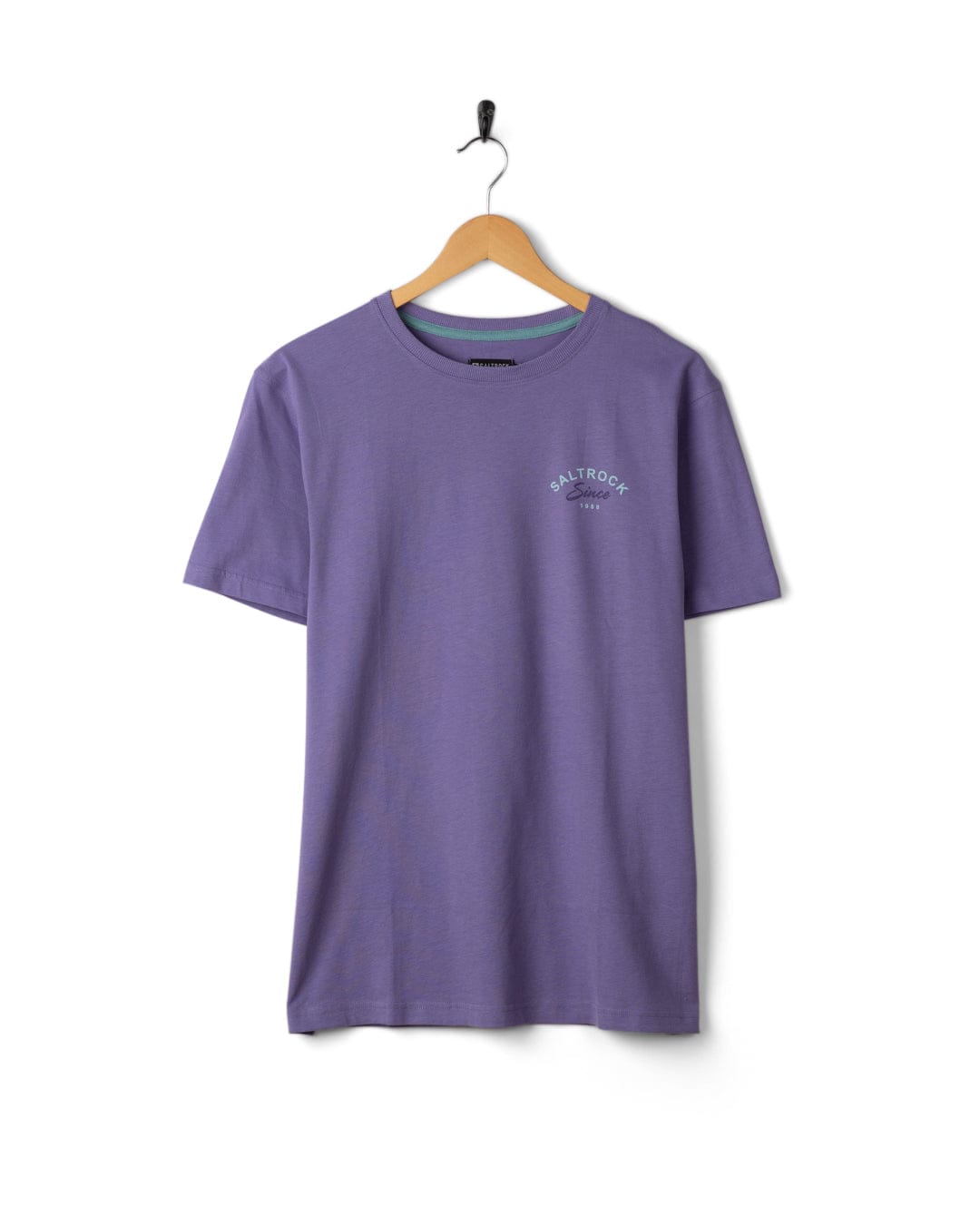 Deep Sea Flame Wales - Mens Short Sleeve T-shirt - Purple