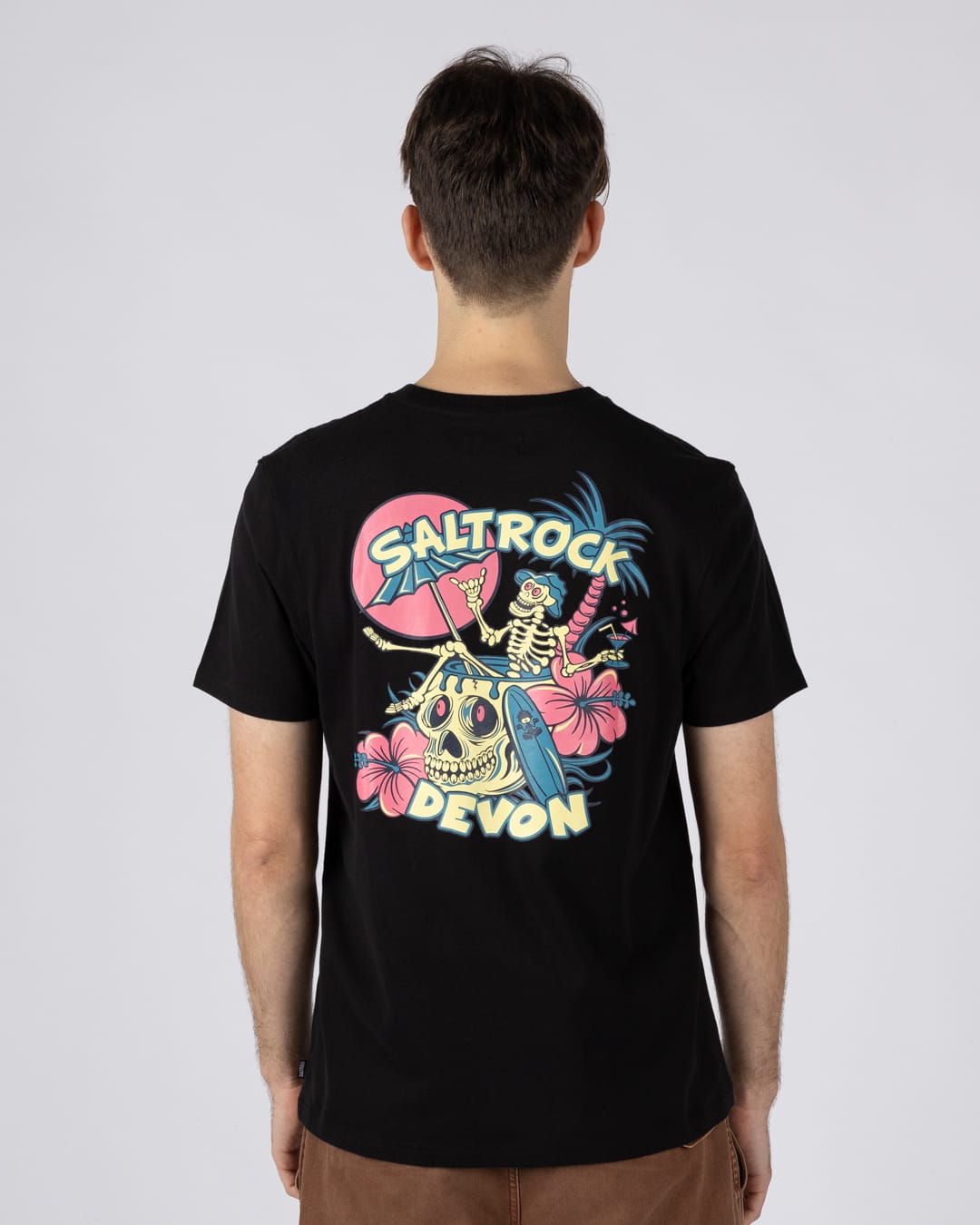 Sip “N”Dip Devon  Mens Short Sleeve T-shirt in Black