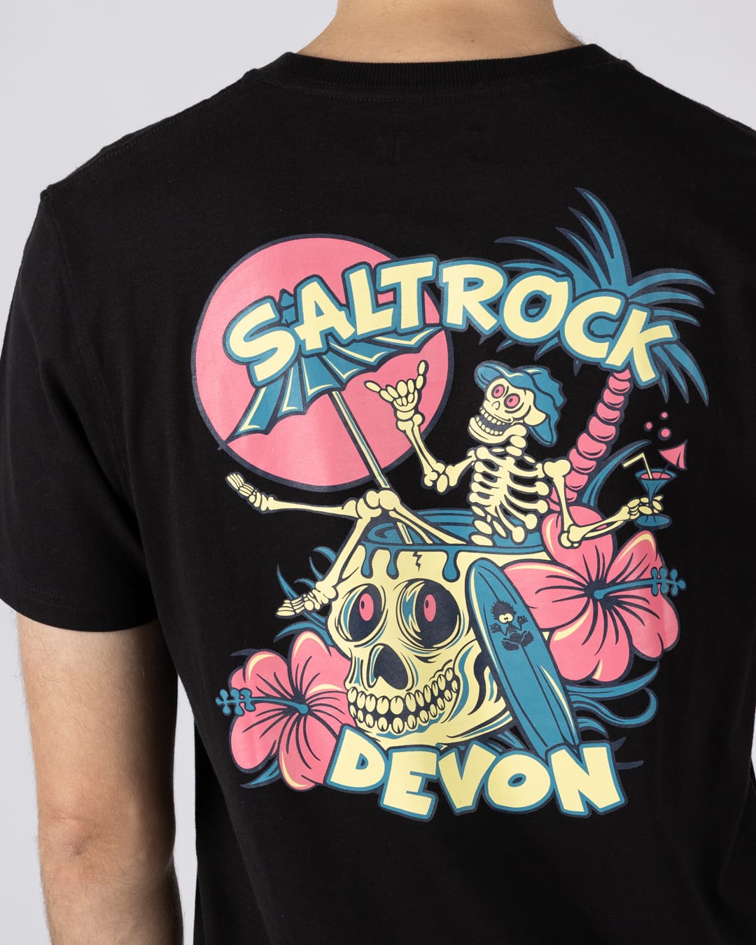 Sip “N”Dip Devon  Mens Short Sleeve T-shirt in Black