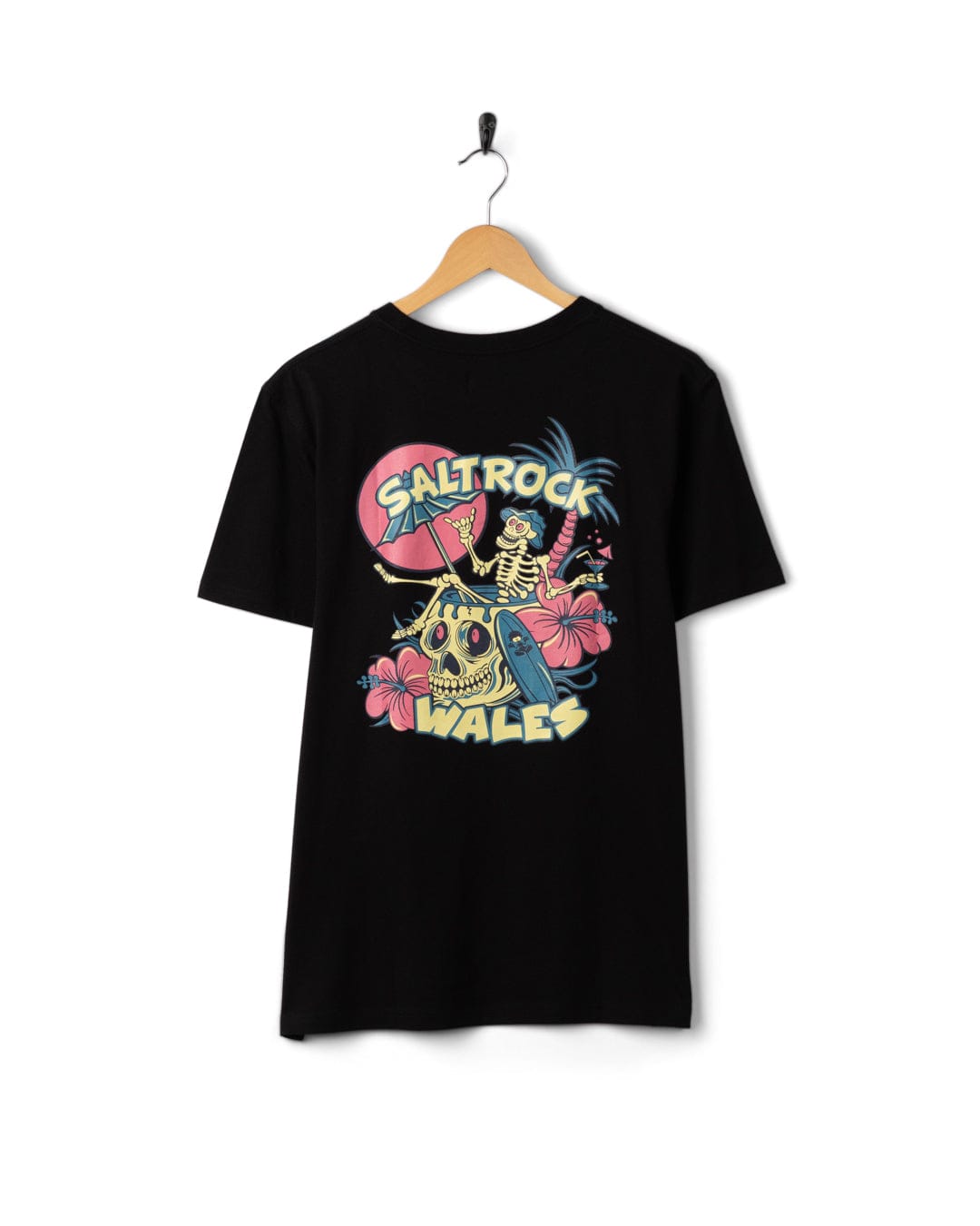 Sip “N” Dip Wales Mens Short Sleeve T-Shirt in Black