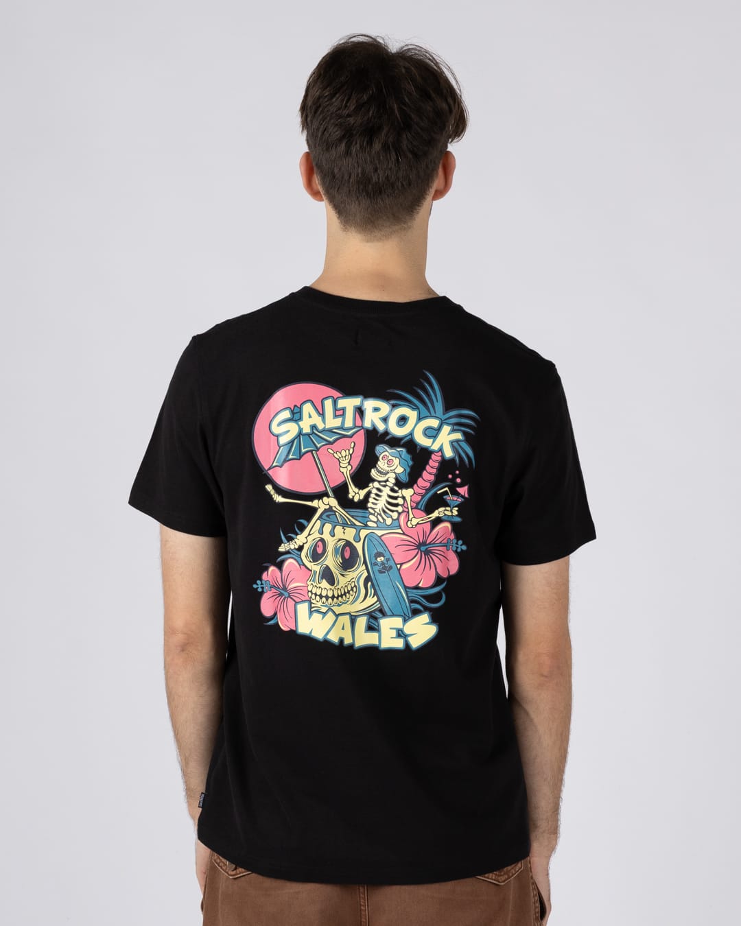 Sip “N” Dip Wales Mens Short Sleeve T-Shirt in Black