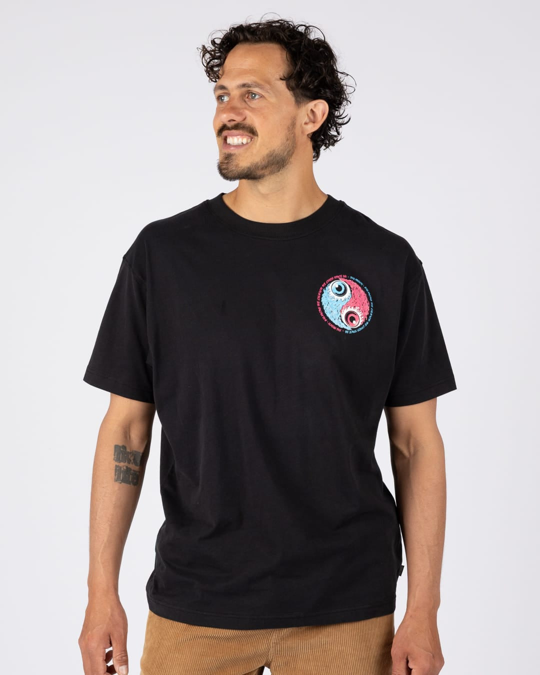 Blink Mens Short Sleeve T-Shirt in Black