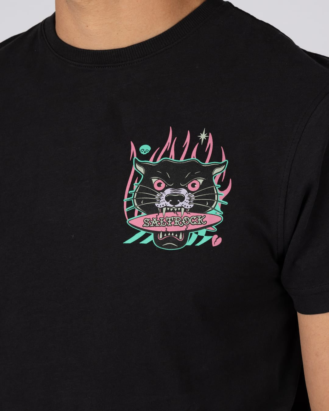 Purfect Warp Mens Short Sleeve Tee in Black