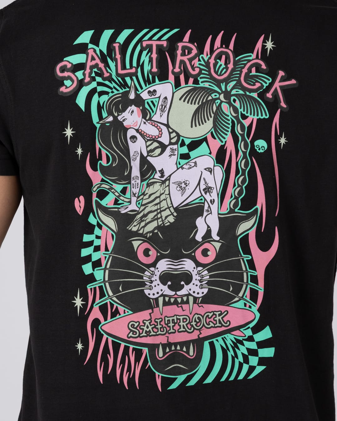 Purfect Warp Mens Short Sleeve Tee in Black