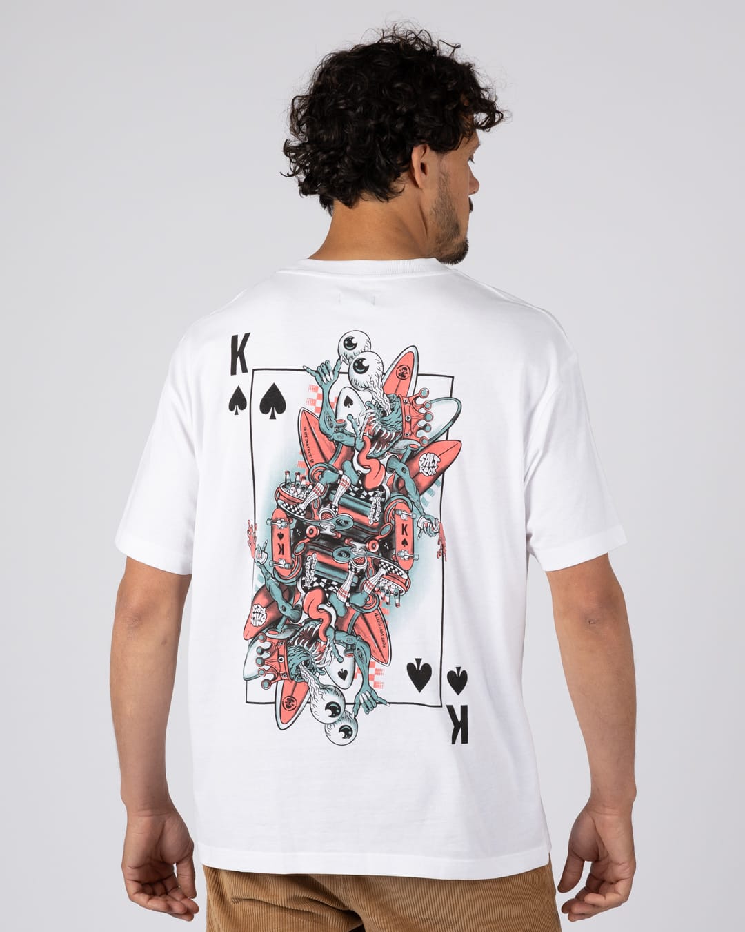 King Creeper Mens Short Sleeve Tee in White