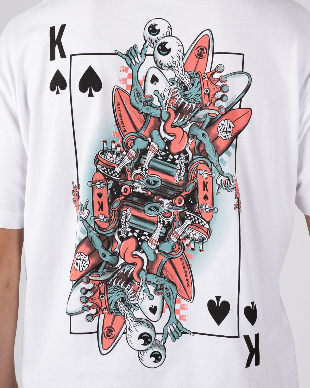 King Creeper Mens Short Sleeve Tee in White