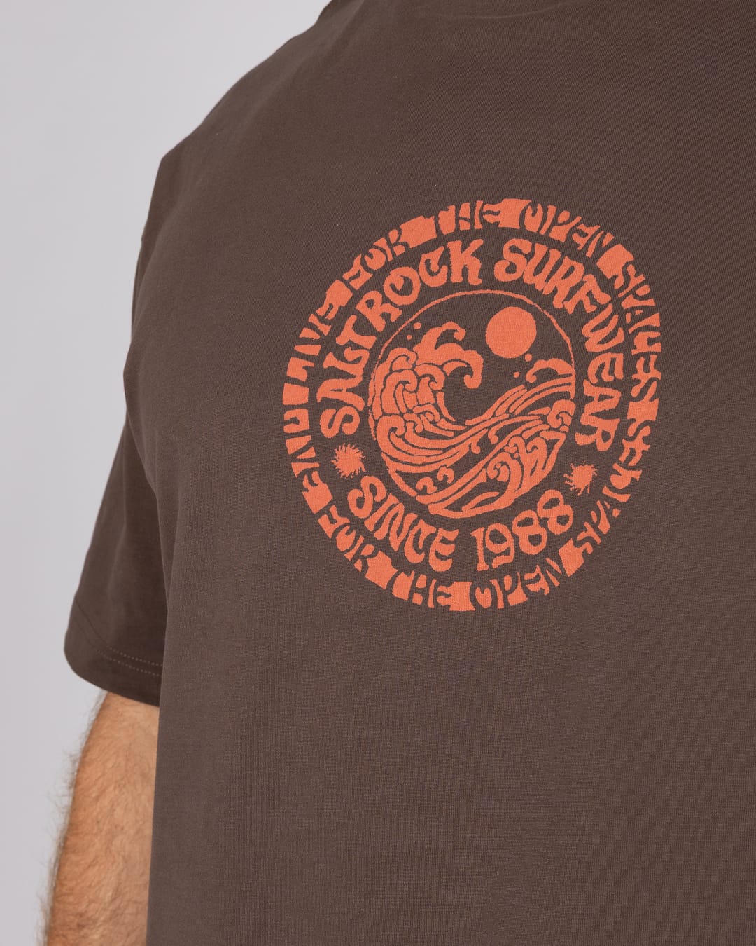 Cult Mens Oversized T-Shirt in Brown