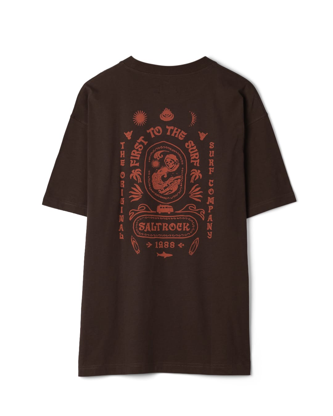 Cult Mens Oversized T-Shirt in Brown