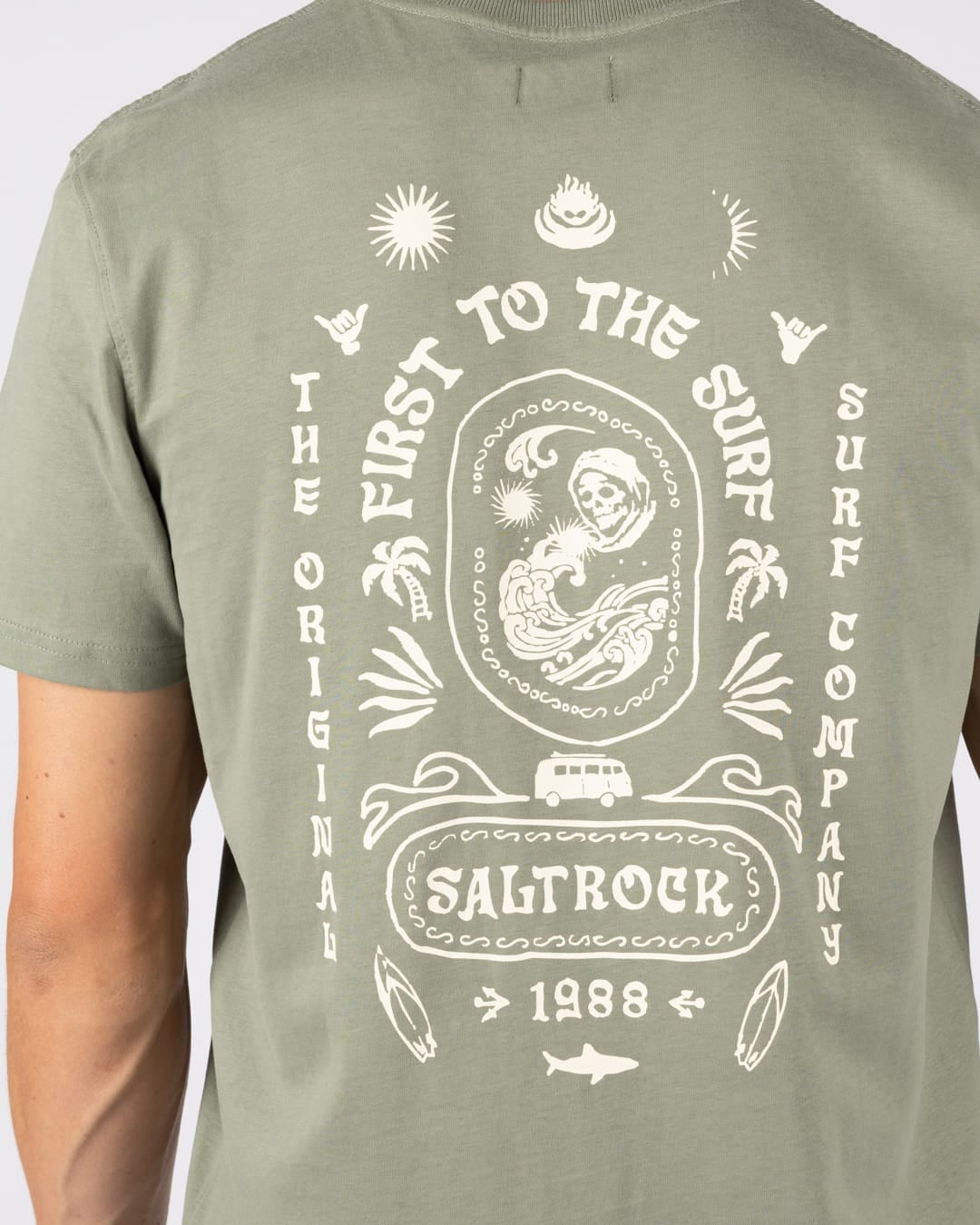 Cult Mens Oversized T-Shirt In Green