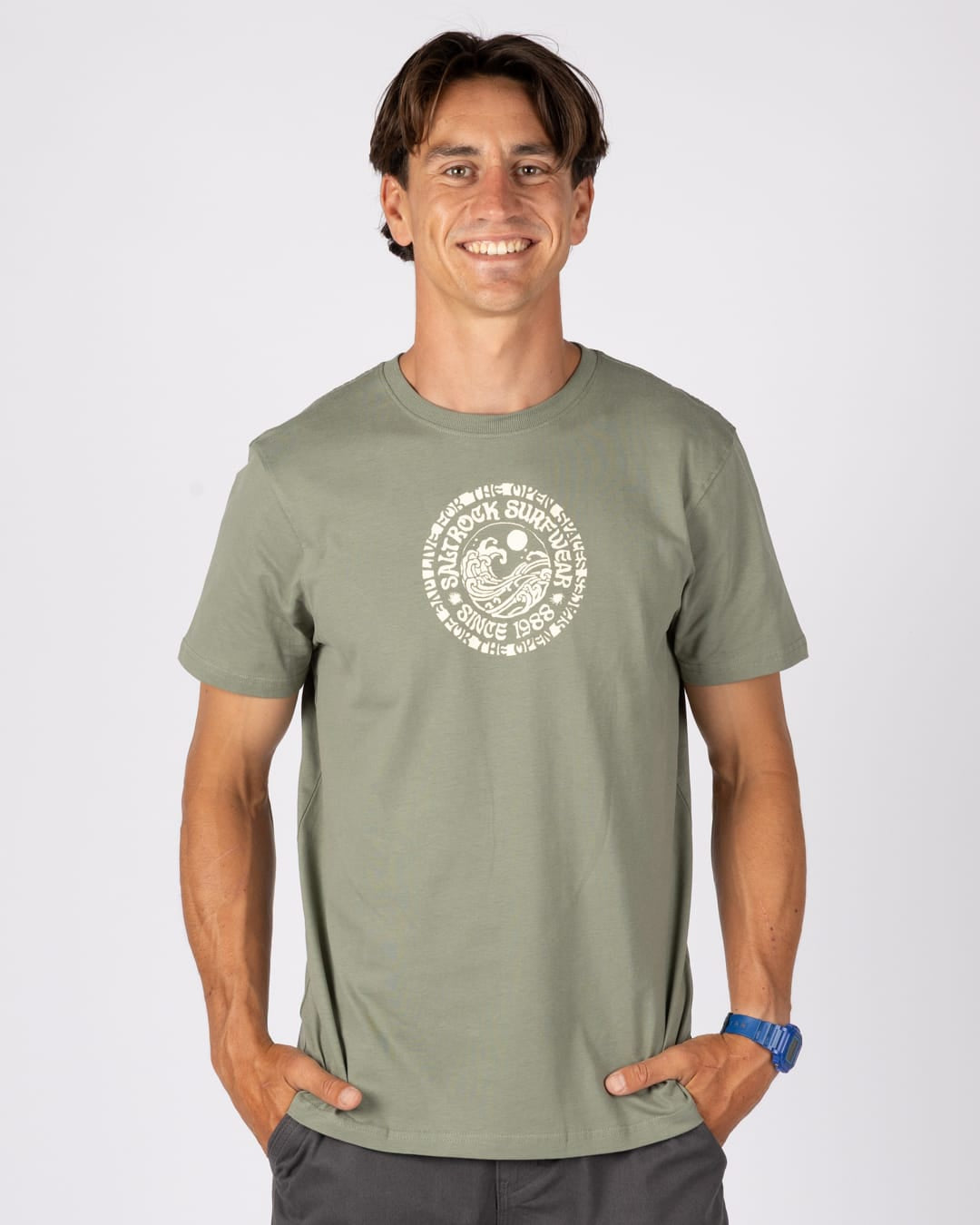 Cult Mens Oversized T-Shirt In Green