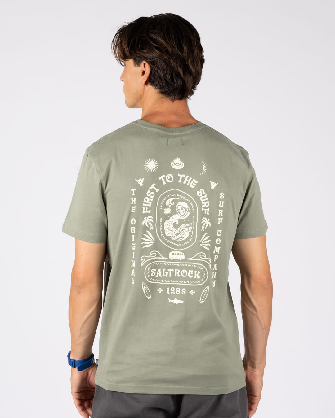 Cult Mens Oversized T-Shirt In Green