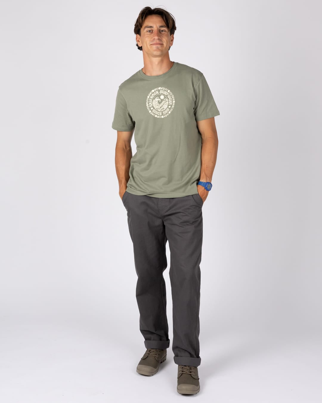 Cult Mens Oversized T-Shirt In Green