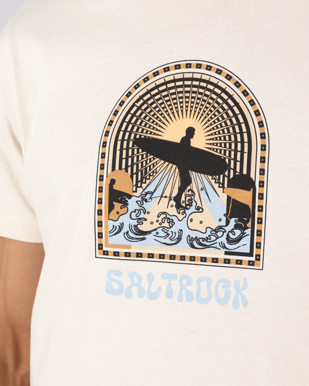 Portal Mens T-Shirt In Cream