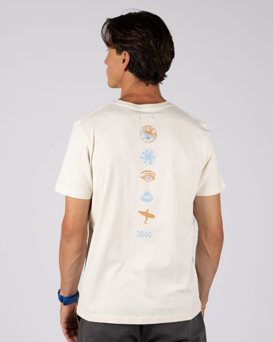 Portal Mens T-Shirt In Cream