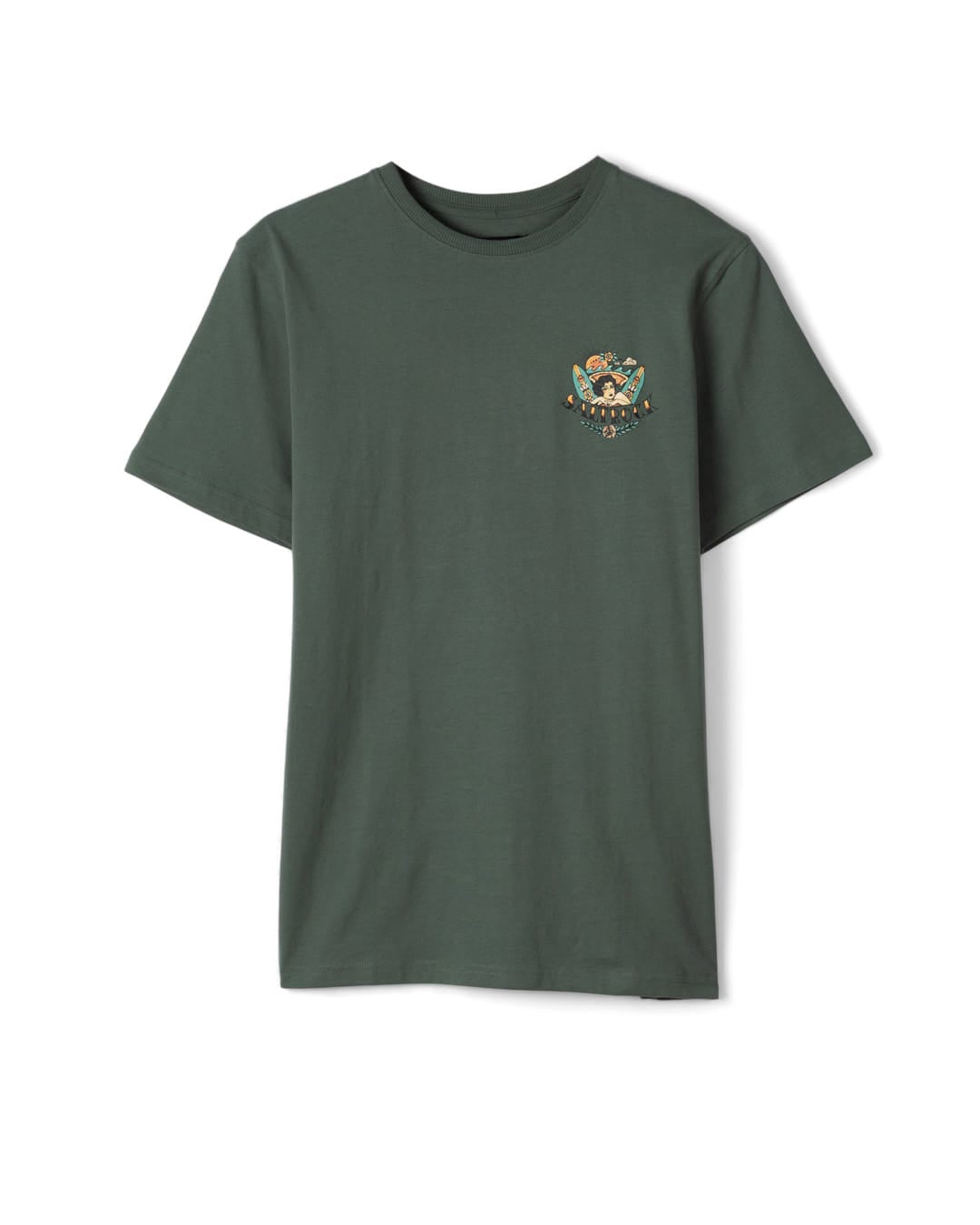 Tiger Tattoo Mens T-Shirt in Green