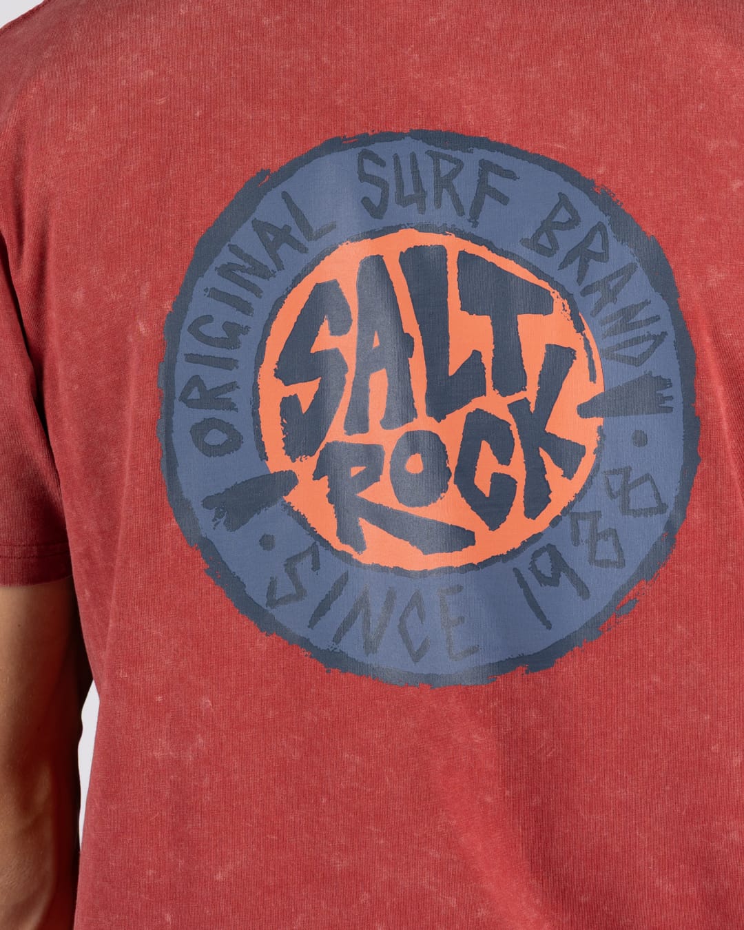 Original Sr Mens Classic Short Sleeve T-Shirt In Dark Red
