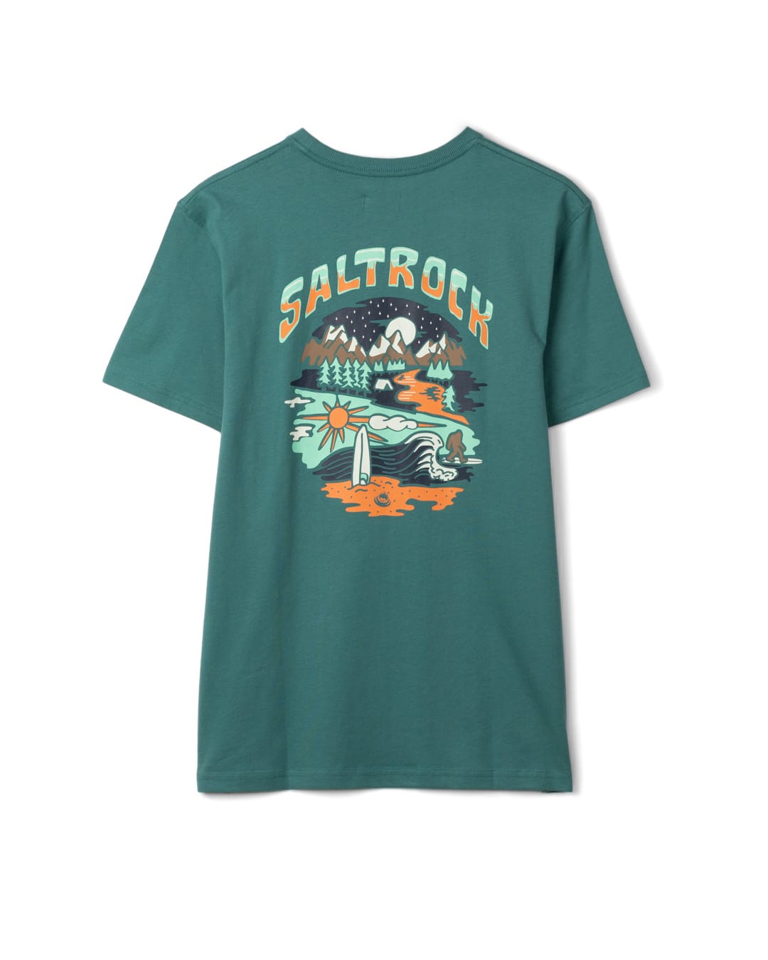 Base Camp Mens Classic Short Sleeve T-Shirt In Dark Green