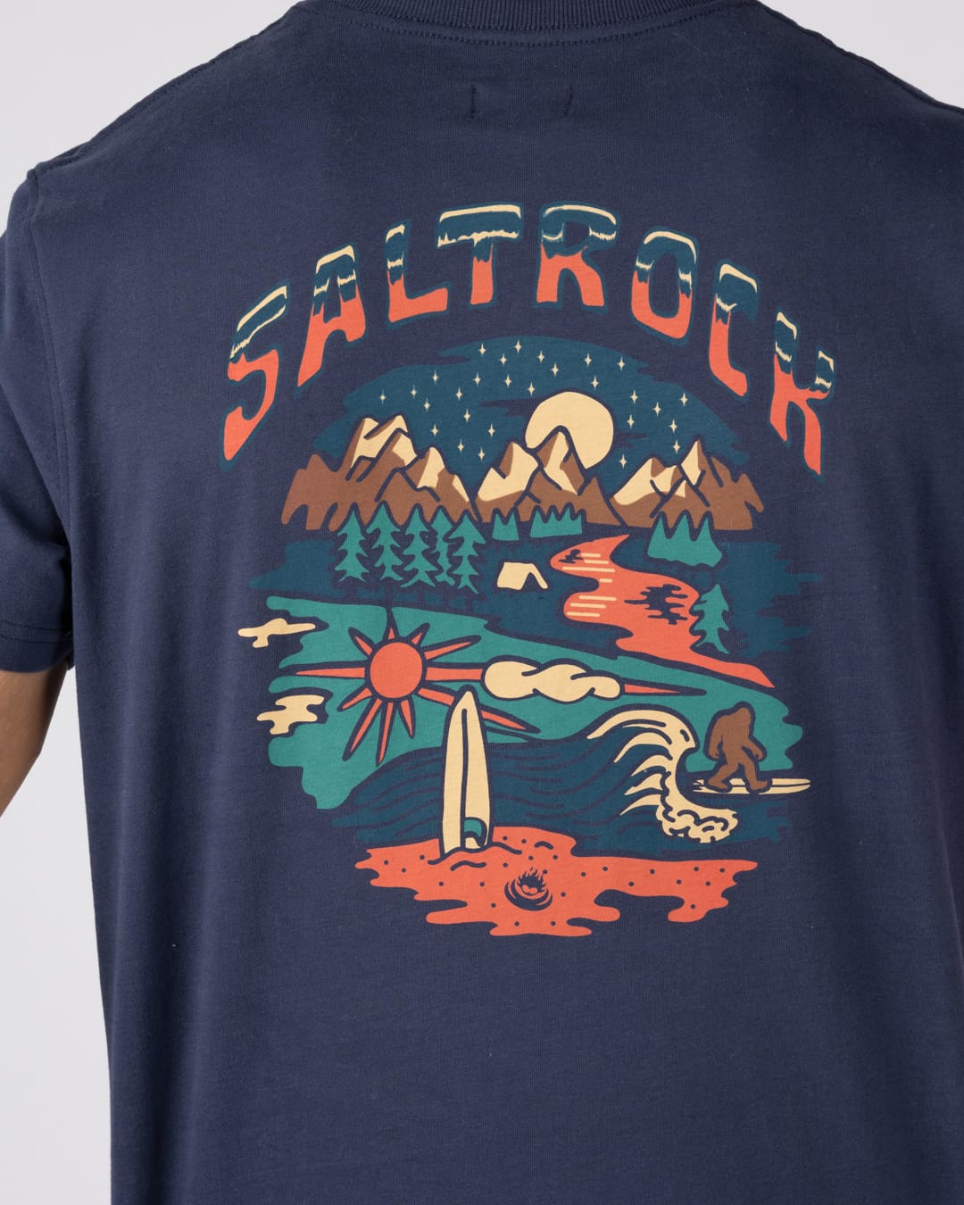 Base Camp Mens Classic Short Sleeve T-Shirt In Blue