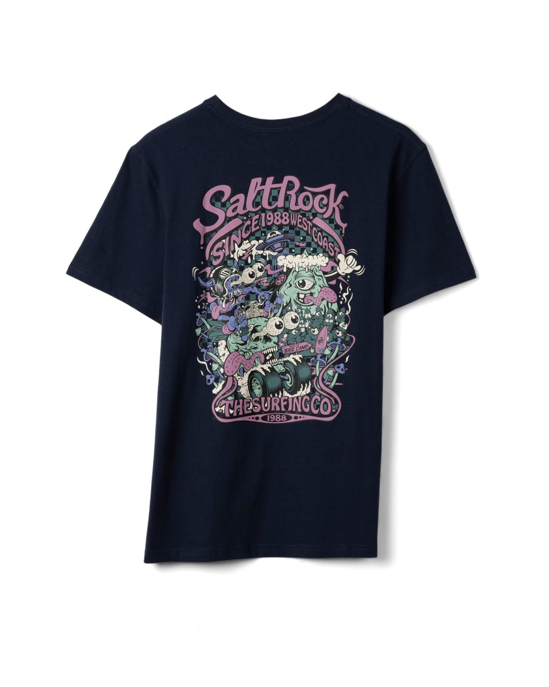 Racing To Base Mens Classic Short Sleeve T-Shirt In Blue